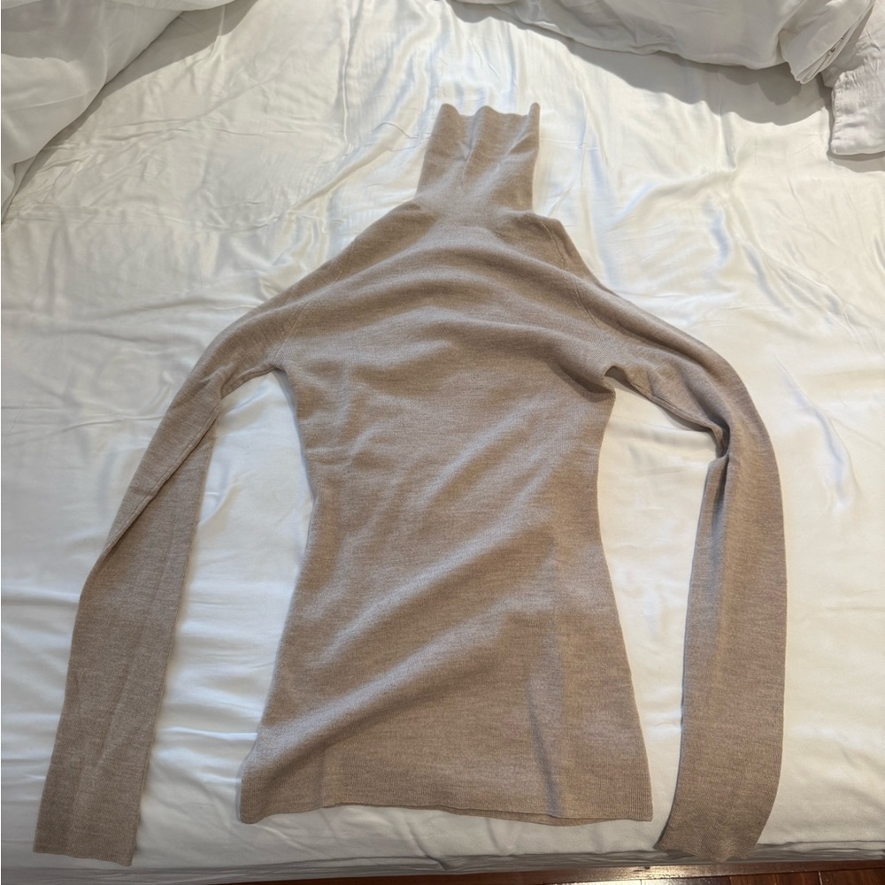 Teenflo Light Beige Cowl Neck Sweater